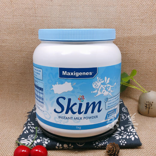 蓝胖子脱脂奶粉蓝妹子1kg 商品图0