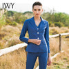 IWY/新品时尚V领修身显瘦蓝色套装女士西装白领西服工作服女CPM506 商品缩略图1