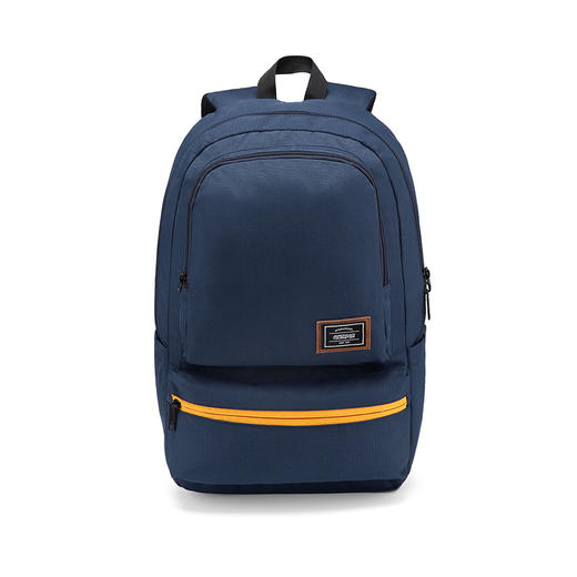 【美旅】轻便耐磨 大容量 水杯雨伞 时尚印花 纯色 胸扣 舒适背负 多隔层口袋 背包 书包 双肩包 BJ6 商品图4