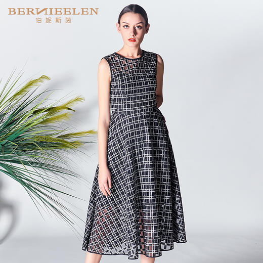 2S6895--黑白连衣裙--撒马尔罕之心--《智慧之光--波斯艺术》 商品图2