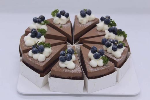 巧克力慕斯蛋糕实物圆形不分切