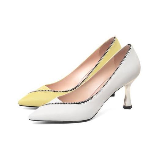 OLD-D6678职业百搭尖头性感真皮浅口单鞋 商品图3