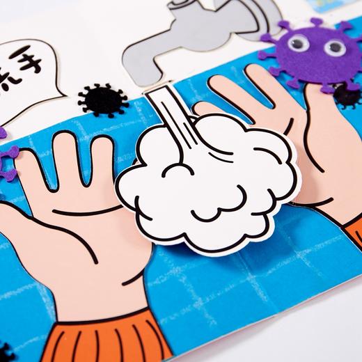 抗疫立体贴画手工diy制作材料包儿童创意美术涂色幼儿园绘画 商品图2