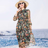 丁摩 新款真丝连衣裙衬衫印花沙滩裙桑蚕丝连衣裙20-65DB499240531 商品缩略图0