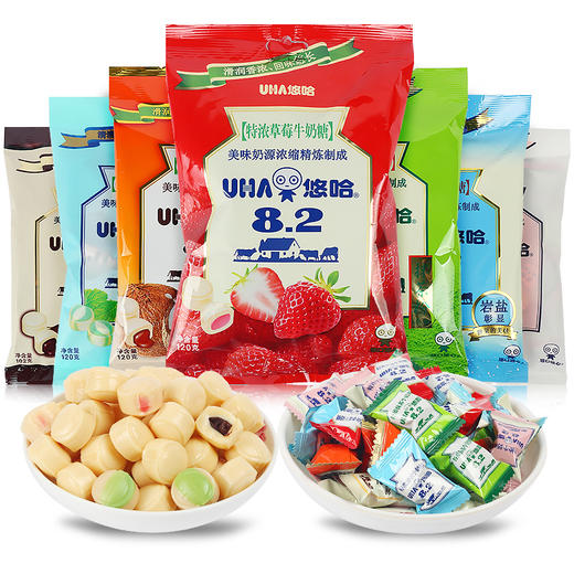 悠哈草莓牛奶糖102g 商品图0