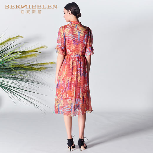 【伯妮斯茵】2S68710--红色连衣裙--安静的反叛--《智慧之光--波斯艺术》 商品图4