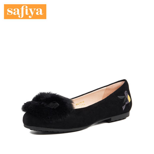 商场同款 | Safiya/索菲娅秋季毛毛圆头浅口女单鞋SF83111018 商品图1