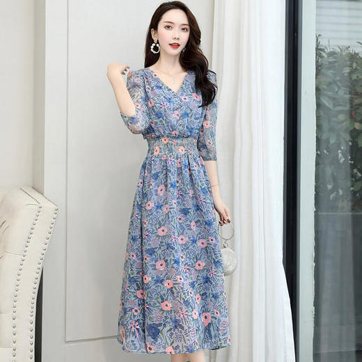 XP-XXL8815春装新韩版修身松紧连衣裙 商品图2