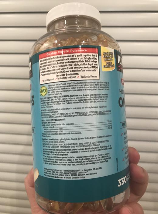 特价！Kirkland浓缩深海鱼油 Omega-3 （1200mg*330粒）温哥华直邮 商品图2