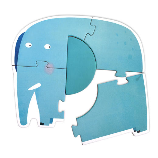 mideer六合一拼图-形状认知拼图-动物 商品图1