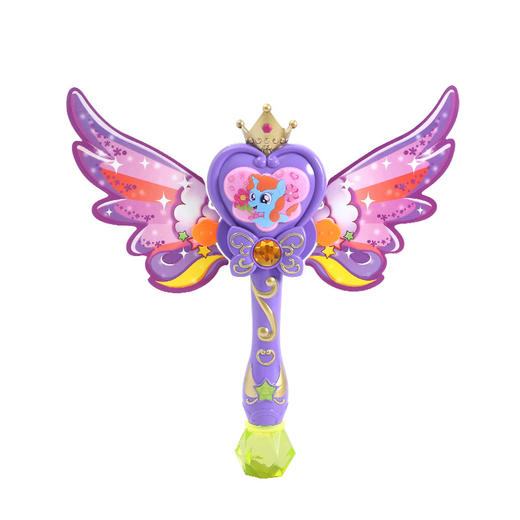 【飞马泡泡魔法棒 灯光音效 一键出泡】儿童魔法小马莉泡泡机 萌趣造型 五彩泡泡 夏暑畅玩 商品图2