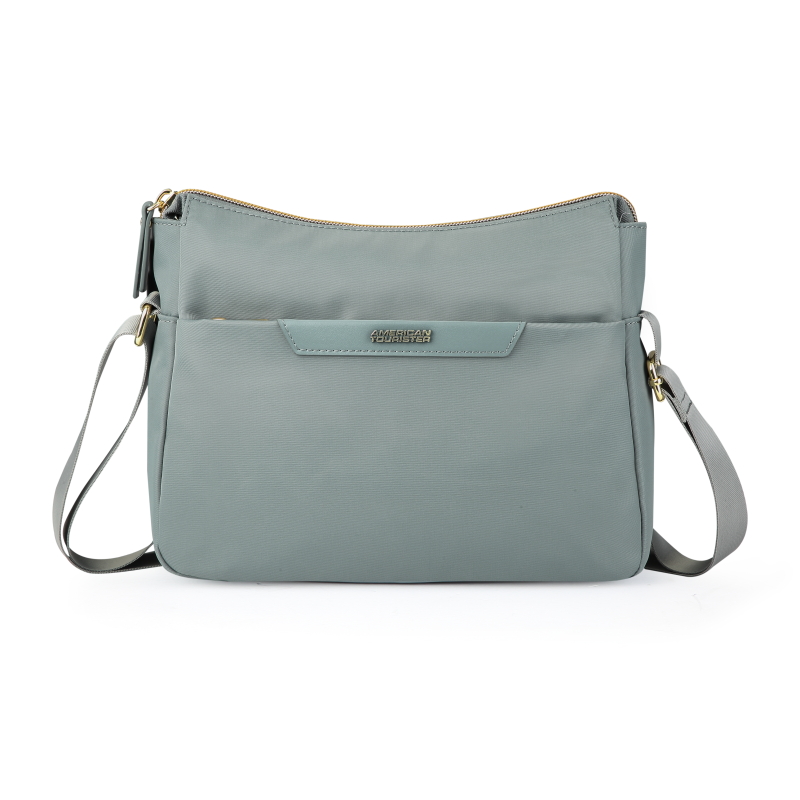 【美旅】便携 轻便 时尚设计 多口袋 易收纳 斜挎包 单肩包 雾霾灰 粉 黑  通勤 TY5