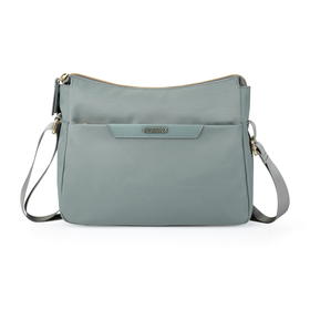 【美旅】便携 轻便 时尚设计 多口袋 易收纳 斜挎包 单肩包 雾霾灰 粉 黑  通勤 TY5