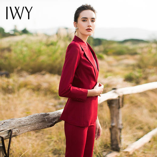 IWY/红色西装长裤套装CP8310 商品图10
