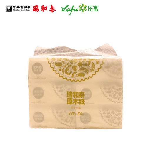 330张瑞和泰原木纸6连包 柔软舒适 商品图0