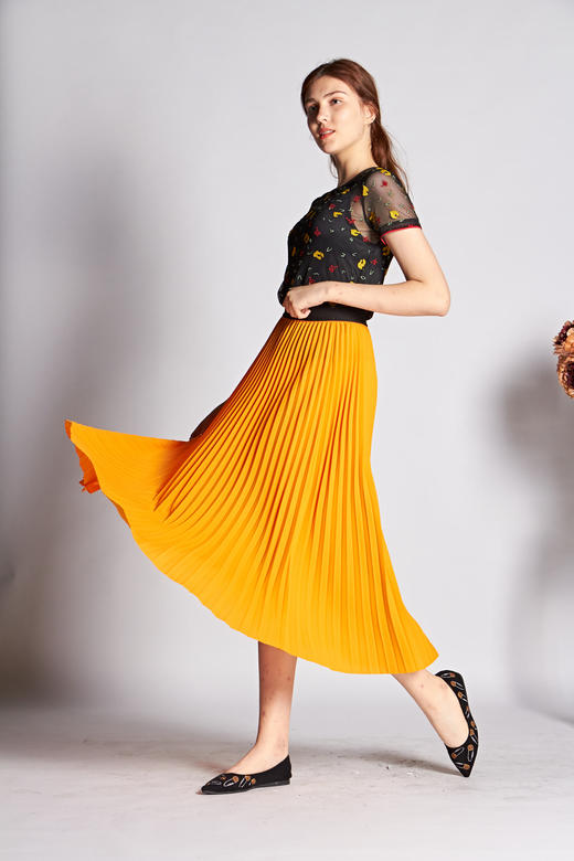 2B8132--橙色半裙--收获--《燃烧的灵魂--梵高》 商品图2