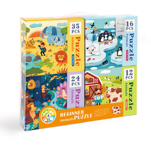 mideer四合一礼盒拼图 商品图1