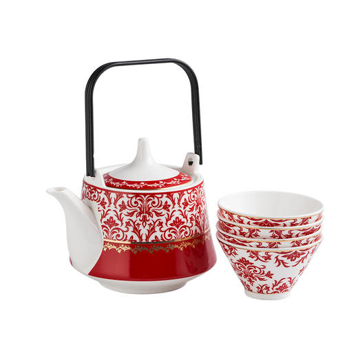 5头天元提梁壶——繁花茶具套组 商品图5