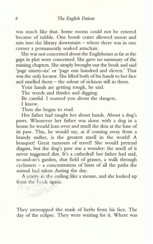 【中商原版】英国病人英文原版经典文学 English Patient Michael Ondaatje迈克尔翁达杰代表作金布克奖获奖作奥斯卡电影小说 商品图6