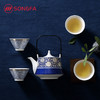 5头天元提梁壶—宝相青花茶具套装 商品缩略图1