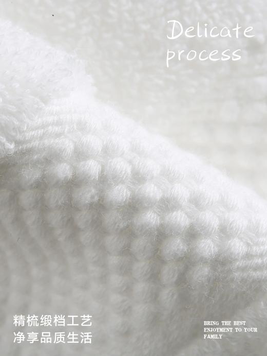 三利酒店大毛巾纯棉洗脸家用柔软成人全棉吸水加大加厚面巾 3条装 商品图3