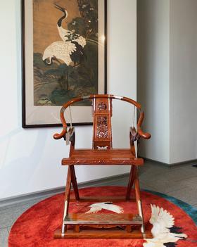 红桥红 家具严选  缅甸花梨(大果紫檀）  【木面 王款 麒麟交椅】