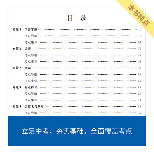 初中语文语言文字积累与运用蓝宝书/冲击高分秘诀/语文解题能力 商品图1