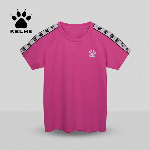 卡尔美童装夏季新款女童短袖柔软舒适棉休闲短T恤 商品图0