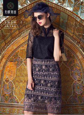 2B6911--紫色半裙--玫瑰王宫--《智慧之光--波斯艺术》