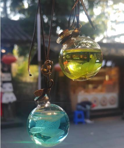 车载香水车夹/球形香水1个/2个装10ml/个，植物精油纯手工调制 商品图5
