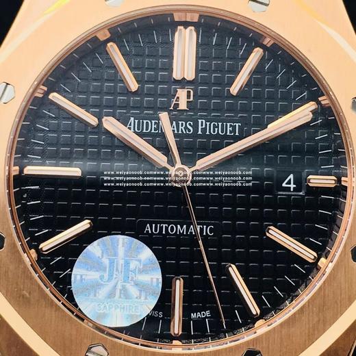 JF 标杆神器 爱彼AP 15400全玫瑰金黑面皮带款 ＂V5＂升级版[拳头][拳头]直径41mm，搭载进口9015改原版Cal.3120全自动机芯，V5＂版主要升级技术特点 商品图11