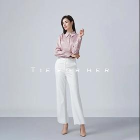 19AWP27B樱花粉白贝壳扣拼接款衬衫