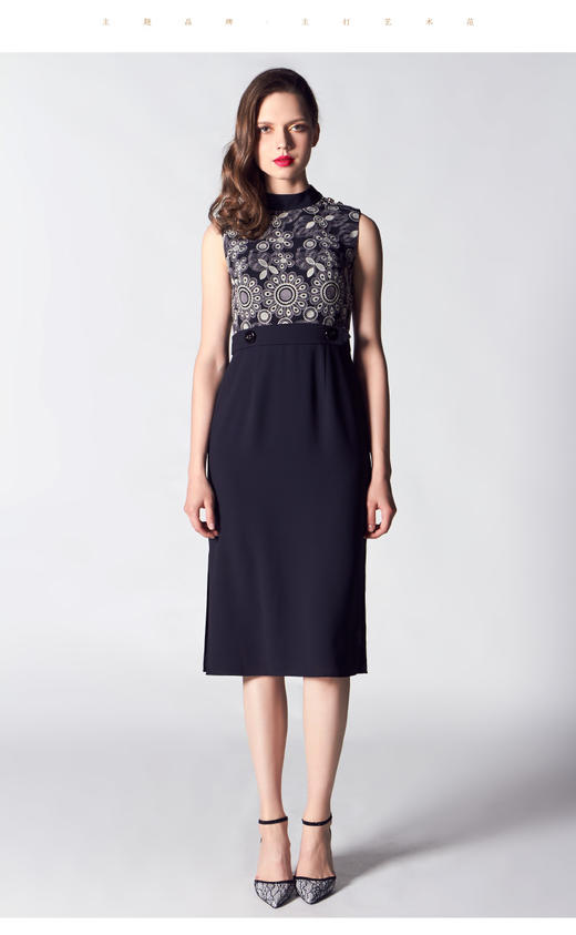 2S69112--黑色连衣裙--玫瑰王宫--《智慧之光--波斯艺术》 商品图3