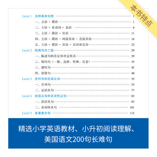 小学英语阅读长难句蓝宝书 商品图2