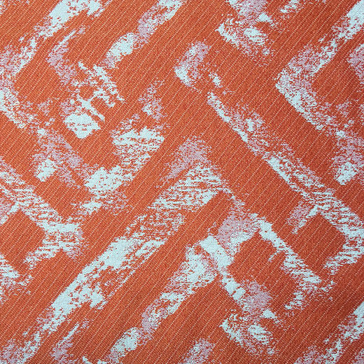 15260513/201.212爱仕沃玛（axroma）鸟瞰纹-木瓜橙 Blurkey Papaya 大提花装饰面料适用于室内、户外和酒店工程 商品图0