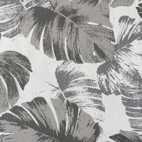 15260412/701.211爱仕沃玛（axroma）蓬莱叶-石子灰 Monstera Stone 大提花装饰面料适用于室内、户外和酒店工程