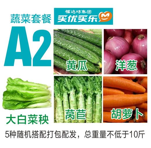 A2蔬菜套餐5种蔬菜随机装总重量不低于10斤 商品图0