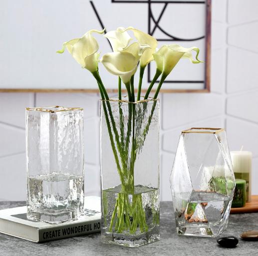 创意手工描金锥纹插花瓶--几何描金 商品图2