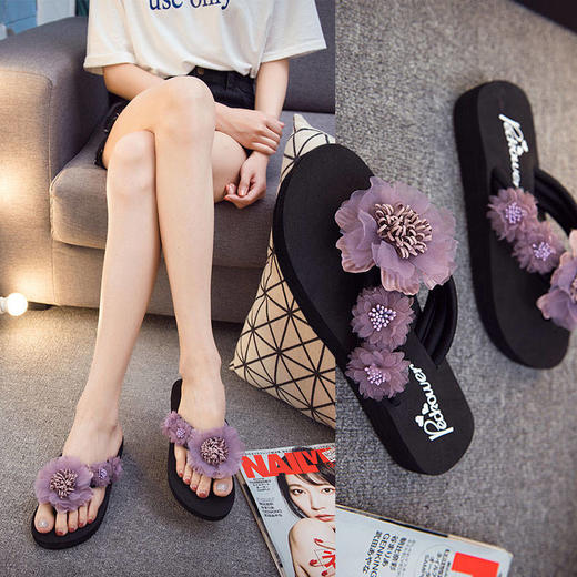 拖鞋女夏外穿时尚2019新款人字拖防滑夹脚沙滩鞋海边百搭网红凉拖 商品图0