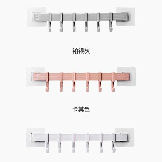【2只装】厨房浴室挂钩架免打孔挂钩粘钩卫生间墙壁墙上挂钩 商品图5