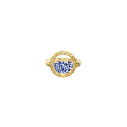 北京仓｜CATHERINE WEITZMAN-Shaker Crystal-蓝色水晶 戒指［美国设计师］ 商品图0
