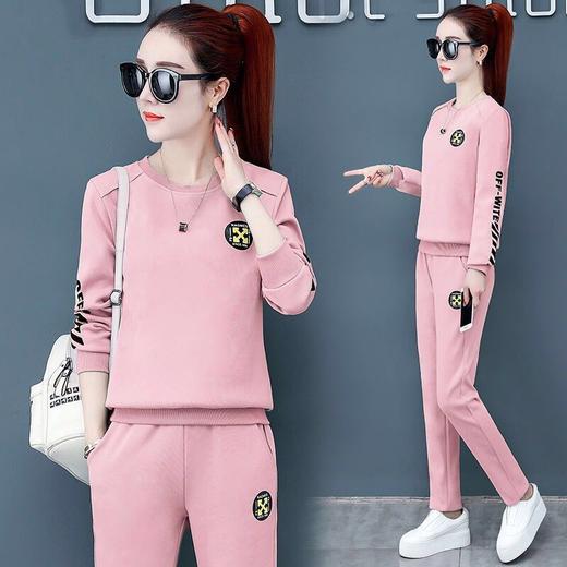 TH-267新款韩版长袖跑步服宽松时尚卫衣两件套 商品图3