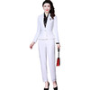 WXY-18071911春装新款白色一粒扣职业流行轻熟御姐西装两件套 商品缩略图3