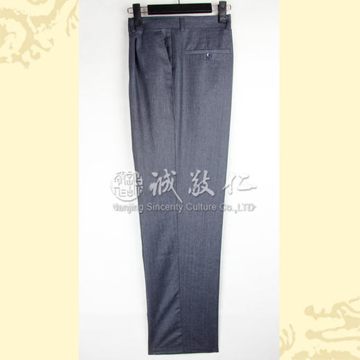 【特价清仓】传统文化唐装男士西裤【817】深灰色裤春夏 论坛义工服 商品图0