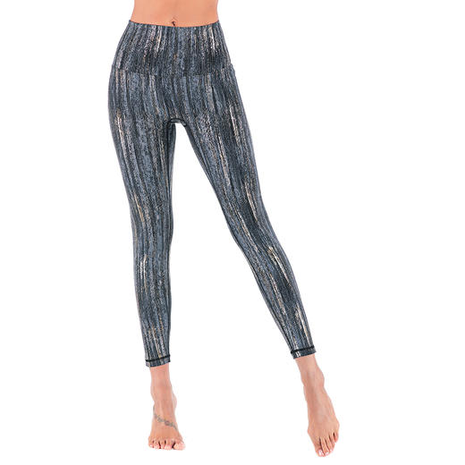 《特惠清仓》华威特新款瑜伽裤哈瓦塔高腰棉感超弹九分裤跑步裤H291106 商品图1