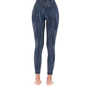 《特惠清仓》华威特新款瑜伽裤哈瓦塔高腰棉感超弹九分裤跑步裤H291106