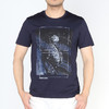Marco Azzali 藏青色丛林豹子印花圆领短袖T恤 T5221100 商品缩略图0