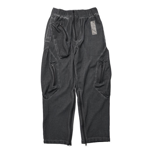 ATTEMPT 19AW-PNT12 脏染立体口袋PMU裤腿拉链针织长裤 商品图3