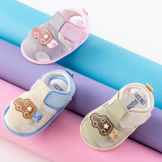 贝贝怡男女宝宝步前鞋夏季新款婴幼儿防滑软底清凉透气凉鞋202X257
 商品图0
