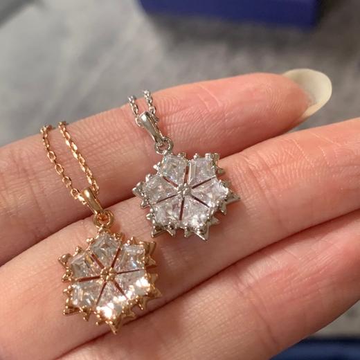 施家气质雪花项链锁骨链首饰轻奢小众配饰礼物 商品图9